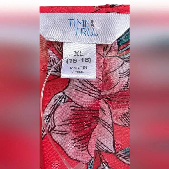 NWOT - Time & Tru Women's Short Kimono - Size XL​​​​​ - Picture 4 of 5